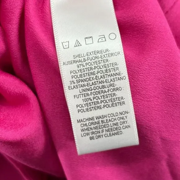 DRESS THE POPULATION Nicole Hot Pink Midi Sweetheart Dress Barbiecore NWT - Picture 11 of 12